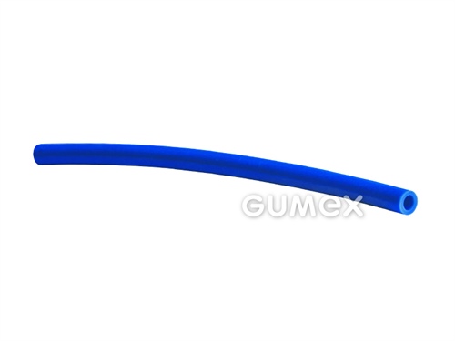 Silikonová hadička, 7/10mm, 40°ShA, -60°C/+180°C, modrá (RAL 5015)